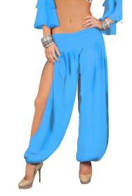 Plain Harem Pants - Turquoise - M/L