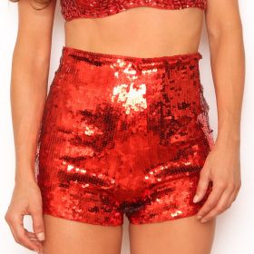 Shorts - Red with Zipper - SM