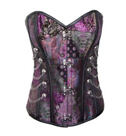 Steampunk Multi colored corset  - 3XL