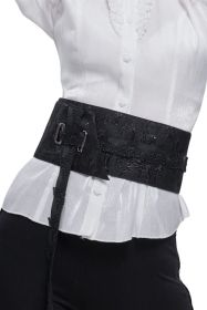 Gothic Black Waist Belt-XS-L