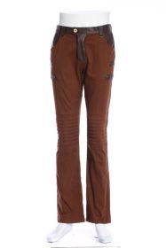 Steampunk Pants Male, Brown XL