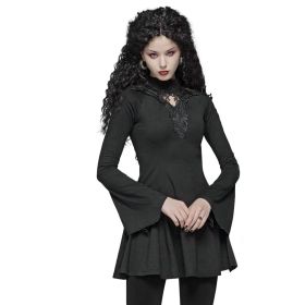 Gothic Hollow-out A hem Pendulum Dress - XL/2XL