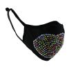 rhinestone mask - multi heart