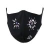 daisy rhinestones face mask