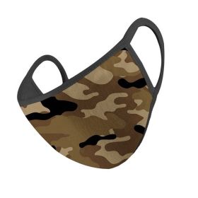 facemask - brown camouflage