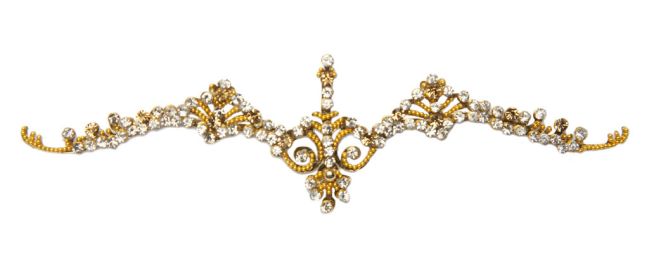 Bridal Bindi  with Rhinestones-Gold