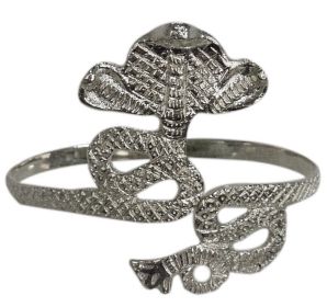 Armband - Large Cobra with 3 Faces-Sil