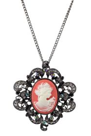 Classic Cameo Neckalce rose