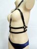 Leatherette Belt Choker and Waist Harness