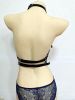 Leatherette Belt Choker and Waist Harness