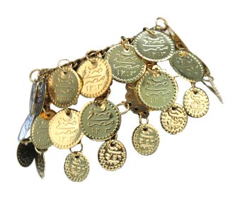 Anklet Coin - 3 Rows - Gold