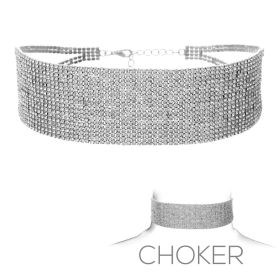 18 row rs choker 2mm, slv, 12+3.5", 6x1.5"