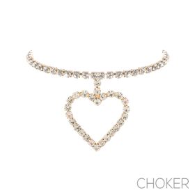 g rs heart pendant collar