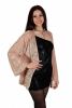 Burnout Velvet short duster jacket-Beige