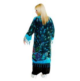 Velvet Peacock Jacket - Turquise