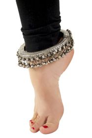 Large Metal Round Anklet or Armband with accents - SOLD INDIVIDUALLY