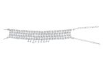 METAL MESHED CHOKER SILVER