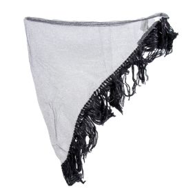 Triangle Lurex Scarf - Black / Silver