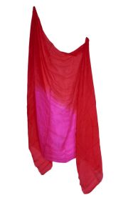 Silk Veil - 1/2 Circle - Fuchsia / Red