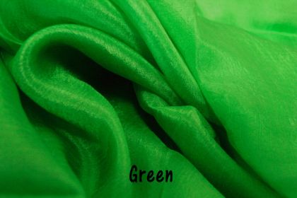 Silk Veil - 1/2 Circle - Green