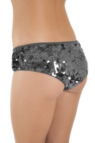 Booty Paillette Panty - Gray - ML