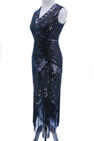 Flapper art deco black/ab- L