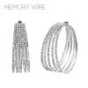 50 mm 5 Line Memory Wire Hoops