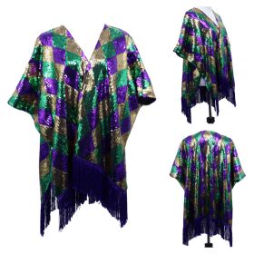 Sequin Duster Jacket - Mardi Gras