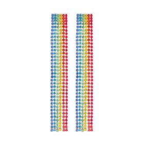 G Rhinestone 6 mm Rainbow Color 6 Row Fringe