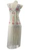 Beaded Flapper Dress Beige, M