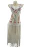 Beaded Flapper Dress Beige, M