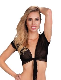 Sheer Top - BLK - ML