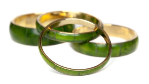 MOP Bangle - 4 pc set - Green