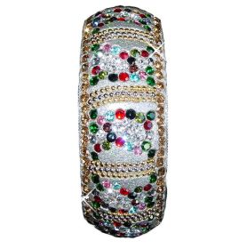 Large Bangle with Stone - Multi