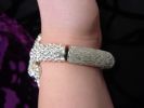 Rhinestone Lizard Bangle with hinge