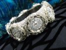 Circular Rhinestone Bangle Large