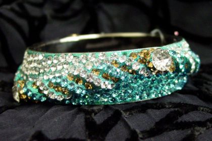 Bangle Turquoise with gold