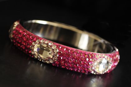 Rhinestone Bangle-Fusicia