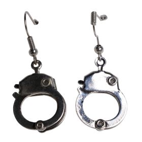 Earring Handcuffs- Silver -  Pierced