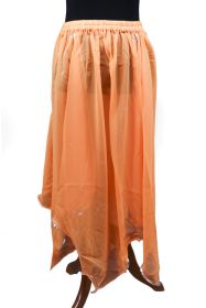 Skirt with sequins - Orange / Sil LXL