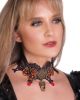 Steampunk Lace Choker with skull charm