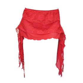 Lace overskirt - Red-ML