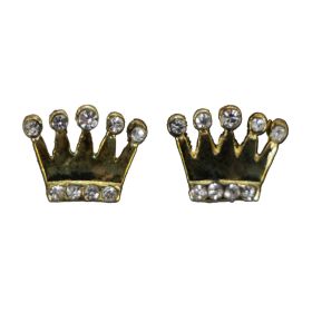 Crown Earrings - Gold