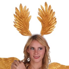 Gold Greek Angel Feather Headband