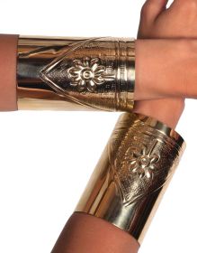 Cuff Embossed  - Gold (Sold as Pair)