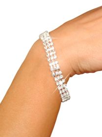 3 Row Bracelet - Silver