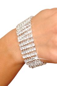 7 Row Bracelet -Silver