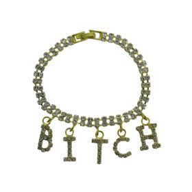 Bracelet - BITCH  - Gold