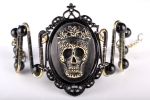 Black Bracelet with Cameo