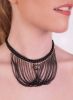 Black Chain Choker with Crystal Ball